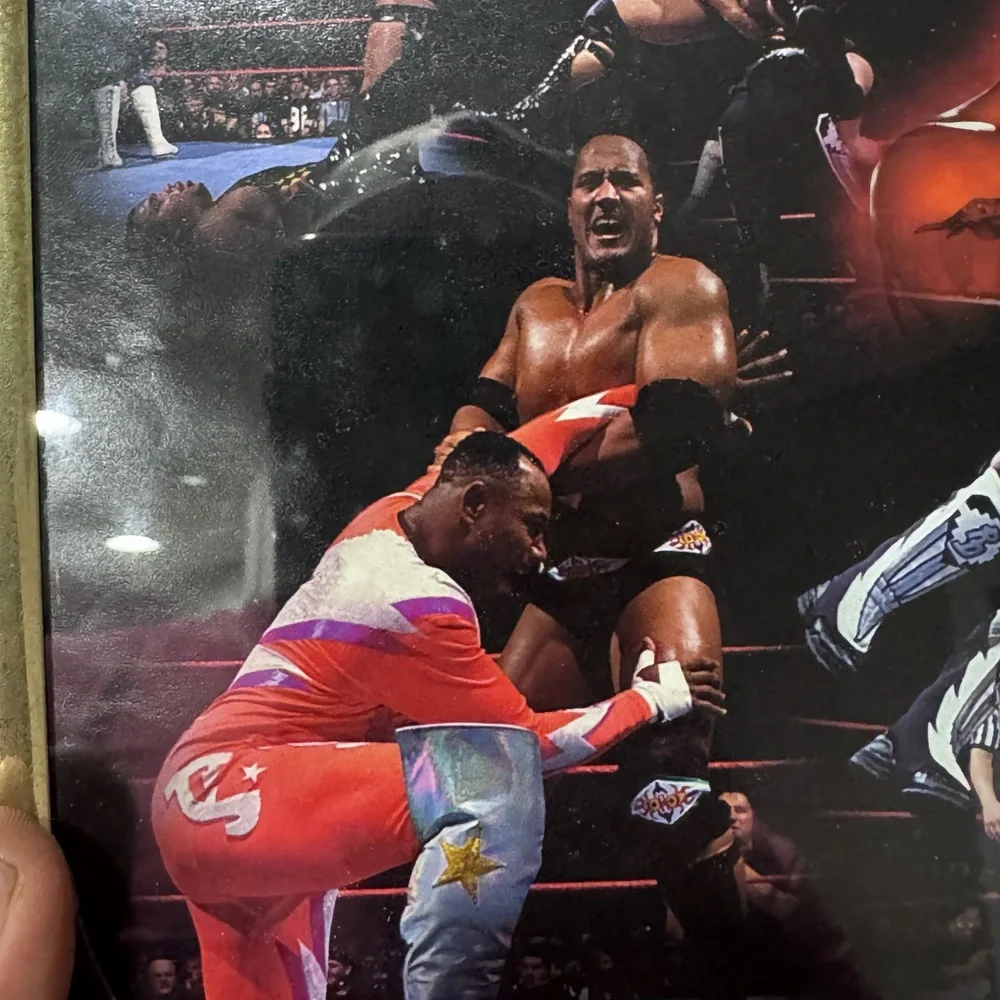 Vintage 90’s WWF The Rock Photo Picture Art Wrestling Norman James Poster 8 x 10